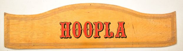 HOOPLA - 20TH CENTURY FAIRGROUND PAINTED SIGN