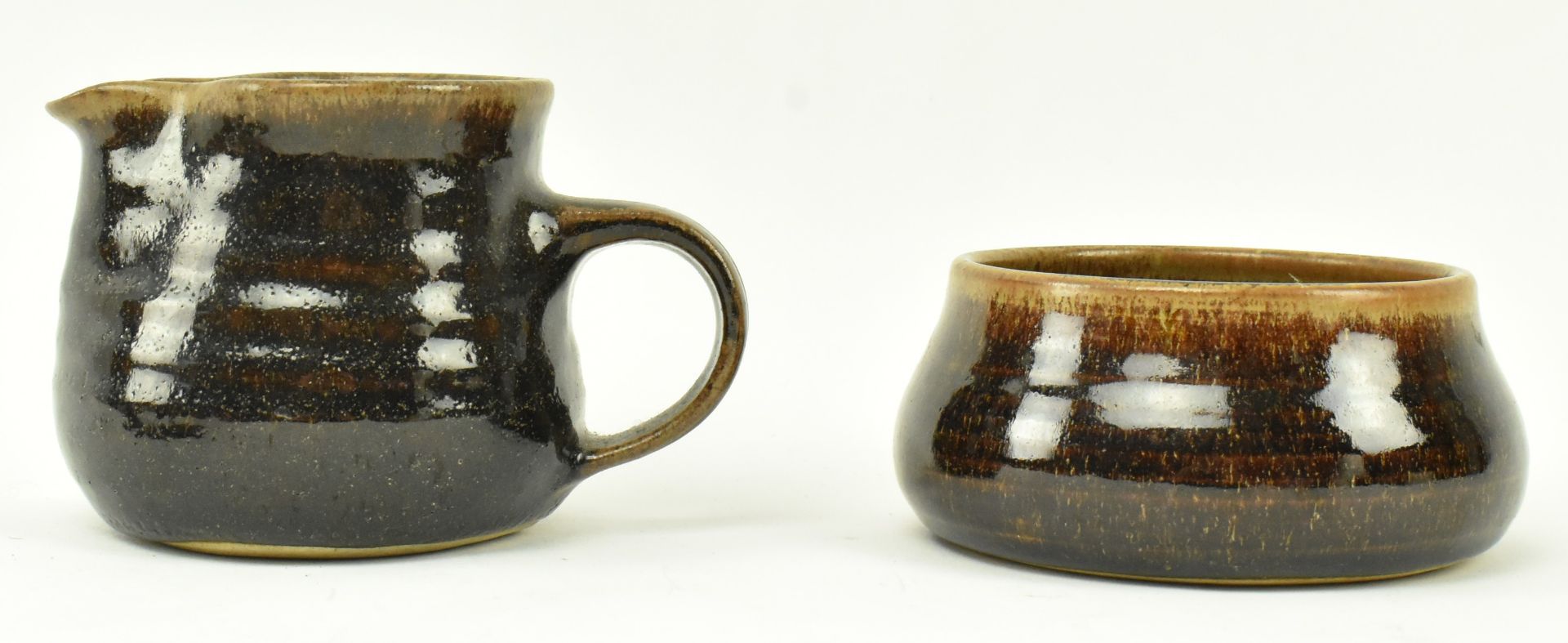 SCOTT MARSHALL - BOSCEAN POTTERY - SET OF SIX CUPS & SAUCERS - Image 6 of 8