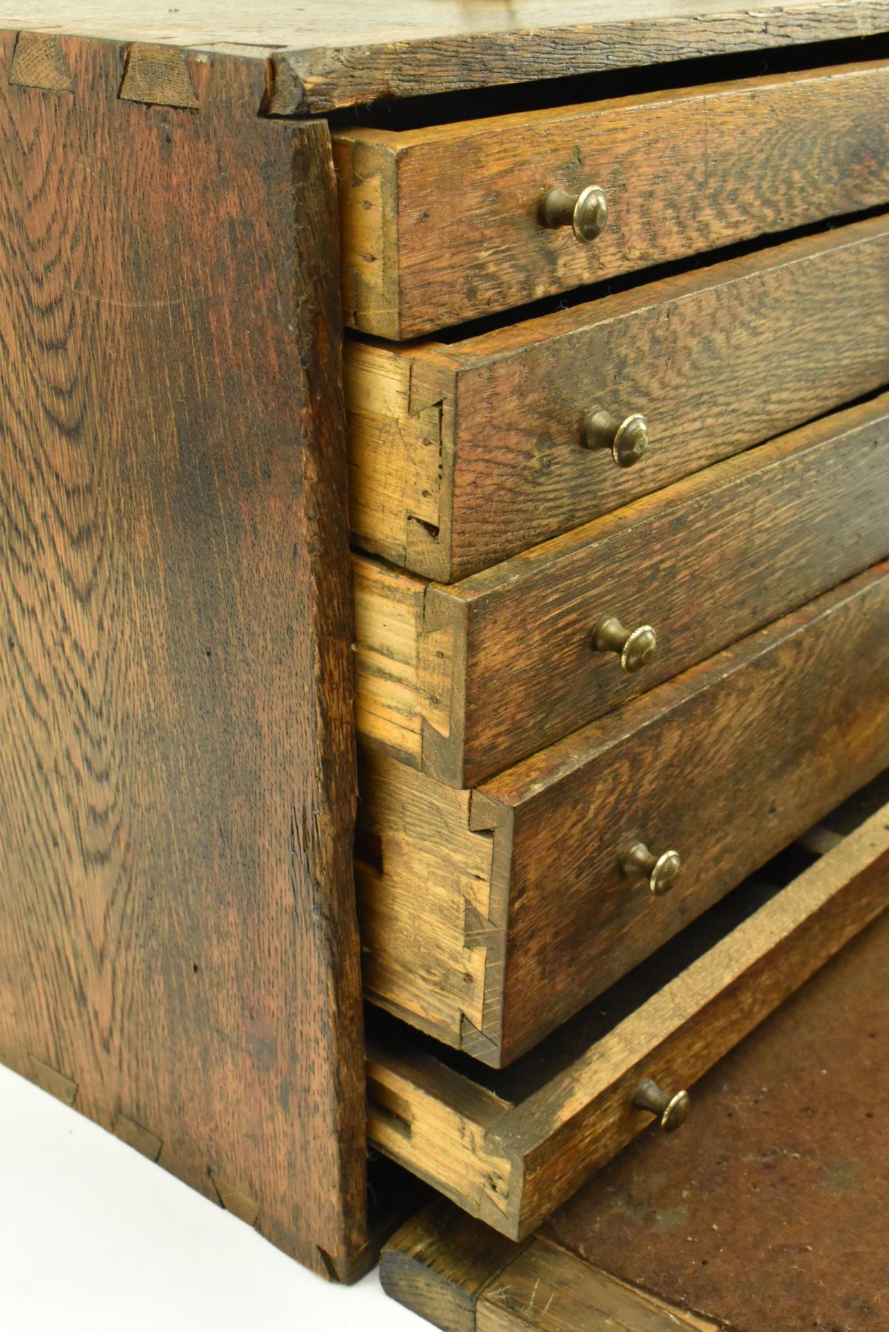 20TH CENTURY OAK CASED ENGINEERS WORKMAN'S TOOL CHEST - Image 3 of 6