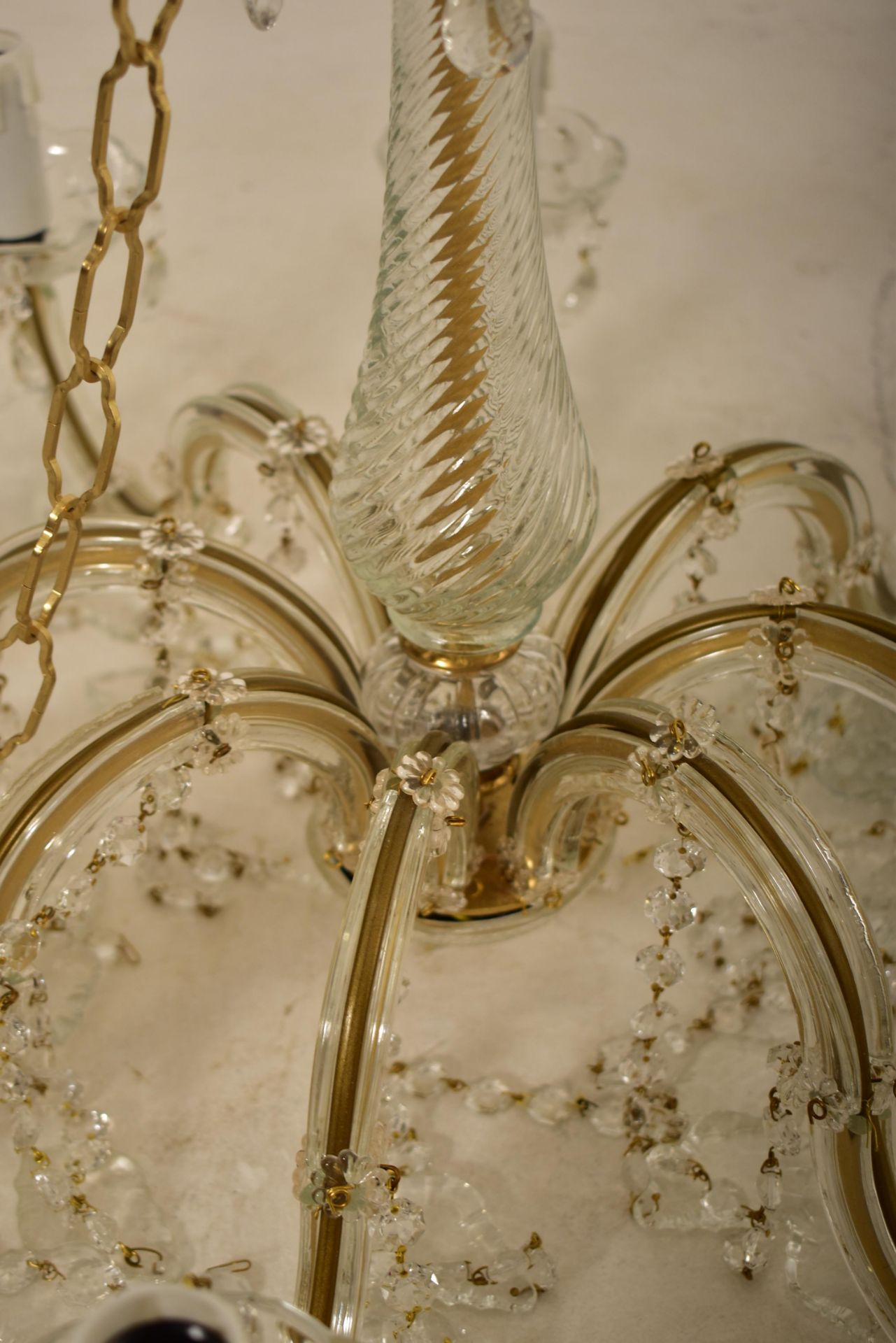 20TH CENTURY ITALIAN VENETIAN MURANO GLASS CHANDELIER - Image 5 of 6