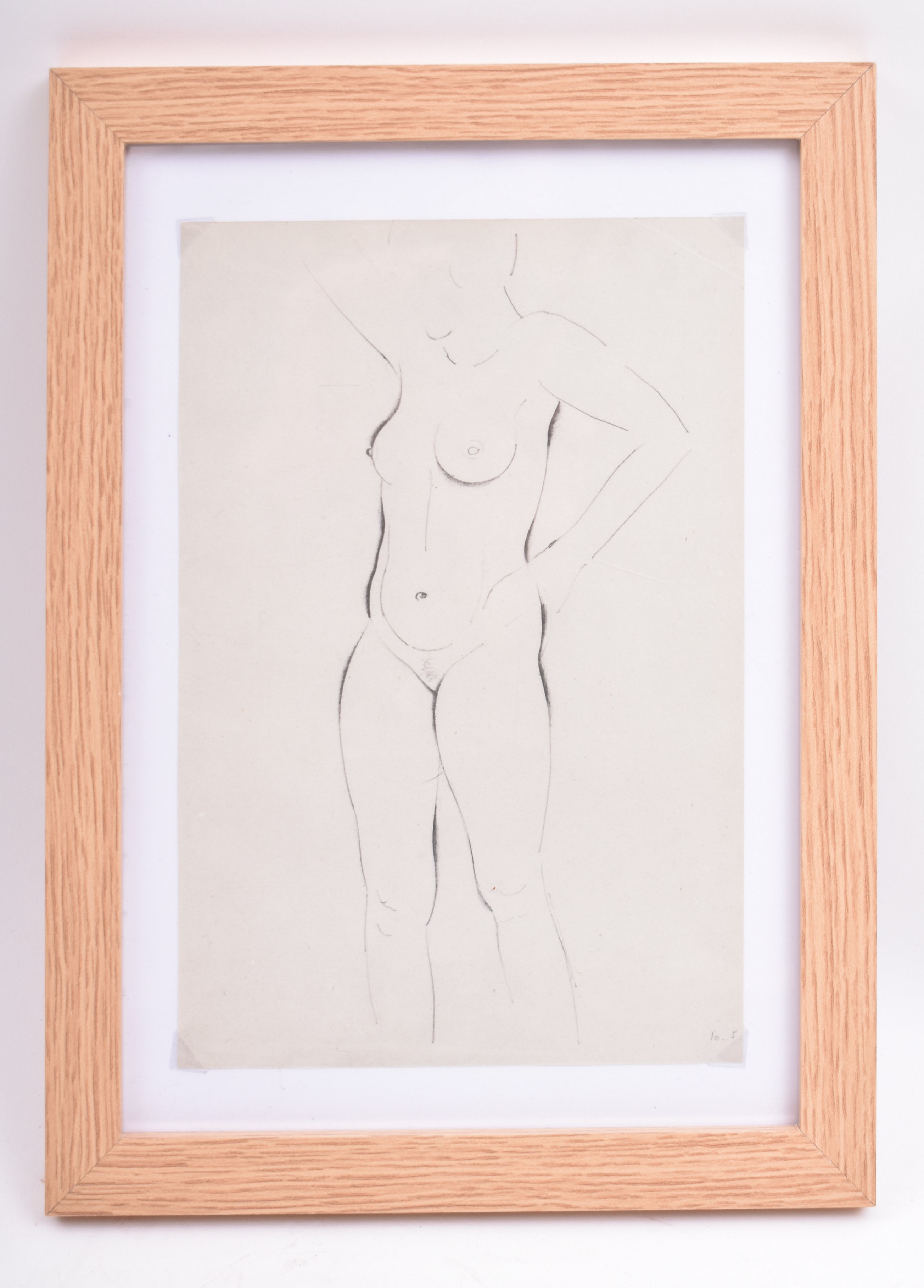 ERIC GILL (B.1882-1940) - PAIR OF FRAMED NUDE ENGRAVINGS - Image 2 of 4