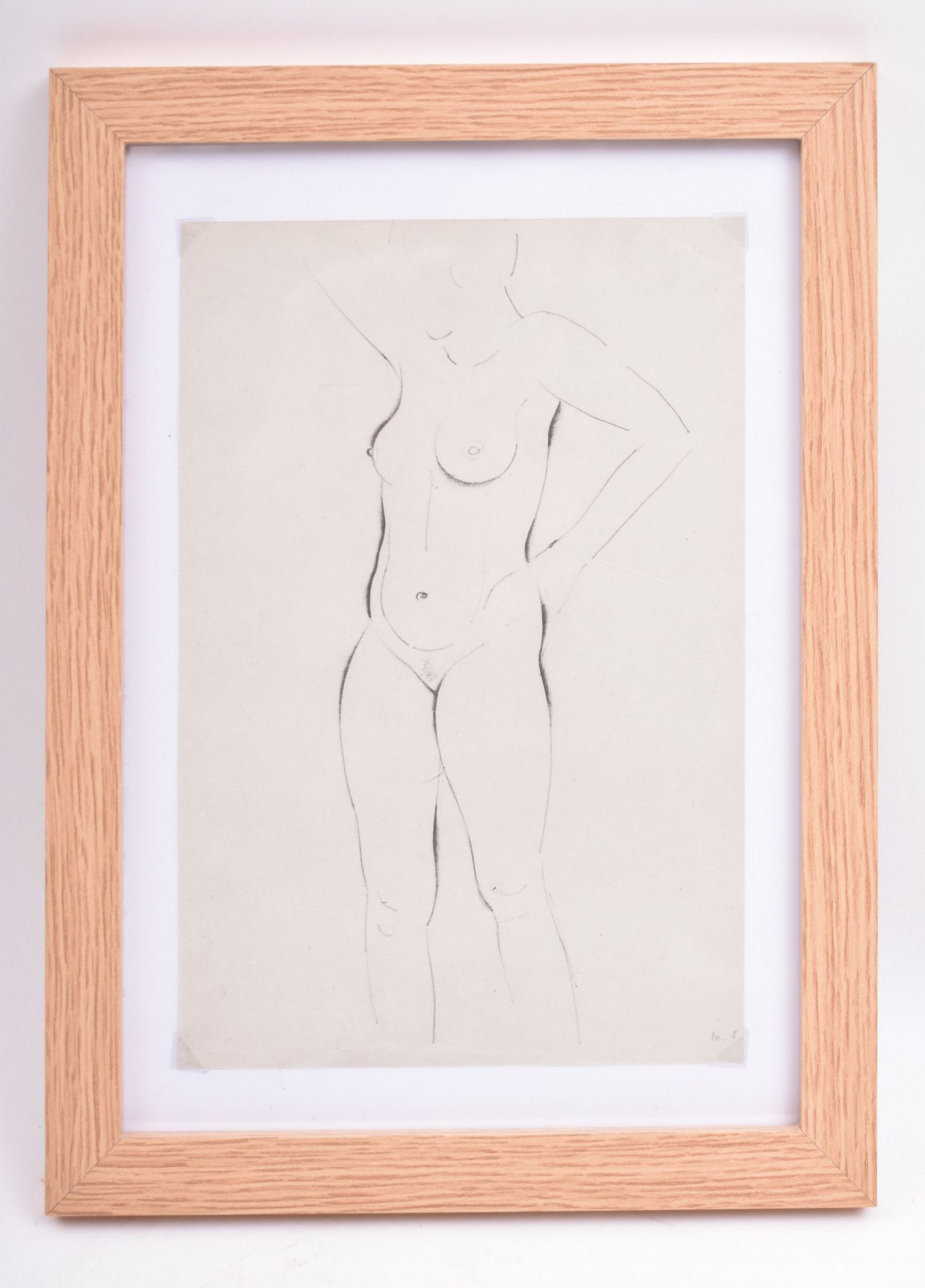 ERIC GILL (B.1882-1940) - PAIR OF FRAMED NUDE ENGRAVINGS - Image 2 of 4