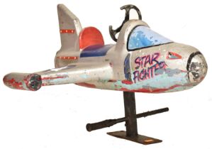 FIGHTER JET JUVENILE RIDE - VINTAGE FAIRGROUND CAROUSEL RIDE