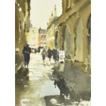 JOHN YARDLEY (B.1943) - EXCHANGE AVENUE - WATERCOLOUR PAINTING