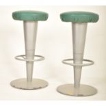 PAIR OF VINTAGE 20TH CENTURY METAL BAR STOOLS