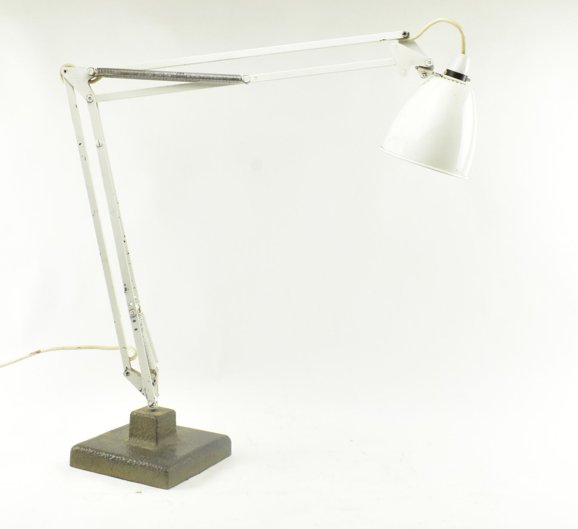 RETRO 20TH CENTURY WHITE ANGLEPOISE DESK LAMP - Image 2 of 8