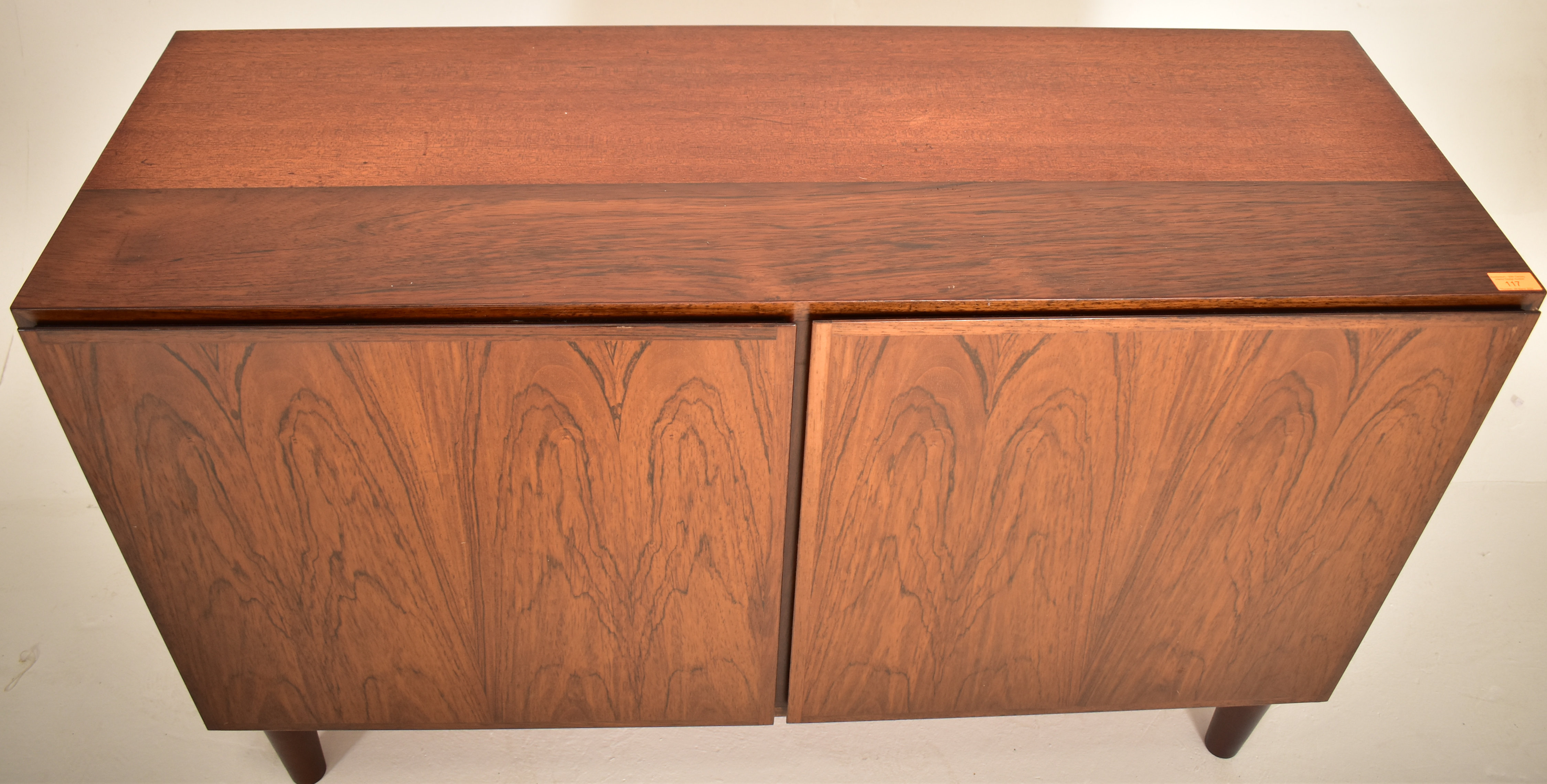 OMANN JUN - RETRO DANISH DESIGNER AFROMOSIA TEAK CUPBOARD - Image 2 of 5