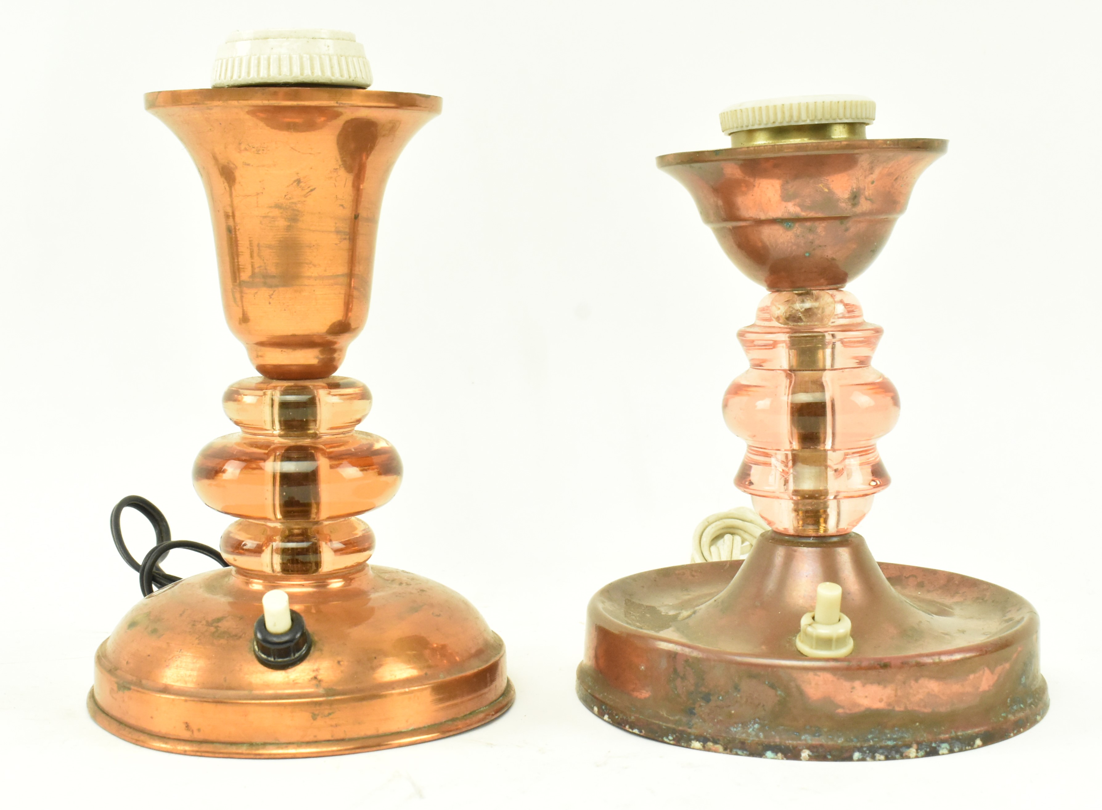 SELECTION OF THREE VINTAGE FRENCH COPPER TABLE LAMPS - Image 5 of 7