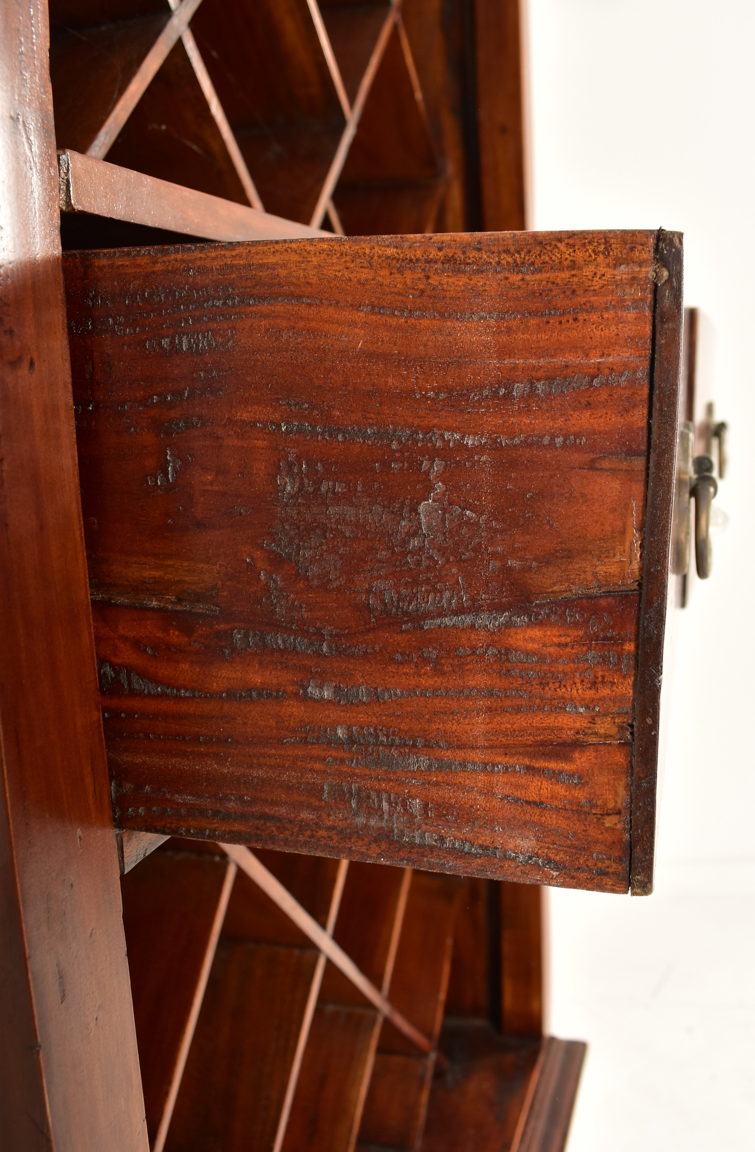 20TH CENTURY HARDWOOD WINE CABINET ON FEET - Image 3 of 7