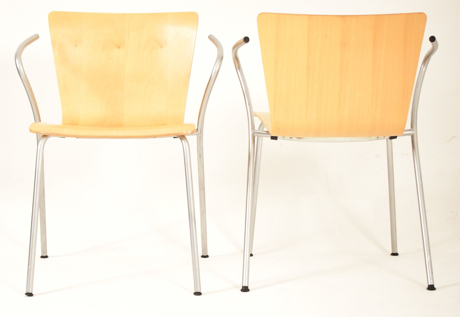 VICO MAGISTRETTI FOR FRITZ HANSEN - VICO DUO - SIX DINING CHAIRS - Image 3 of 6