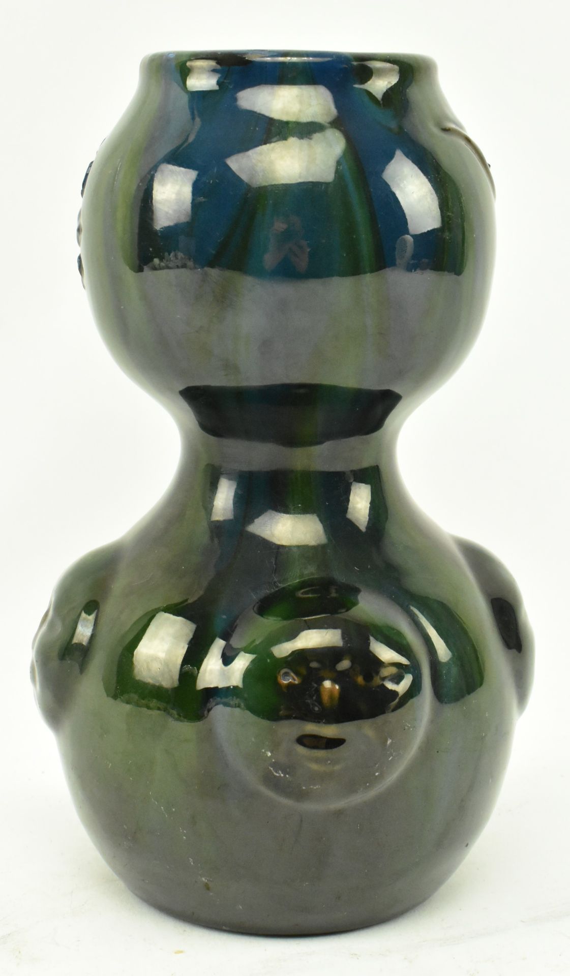ELTONWARE POTTERY - DOUBLE GOURD FACES VASE - Image 2 of 6