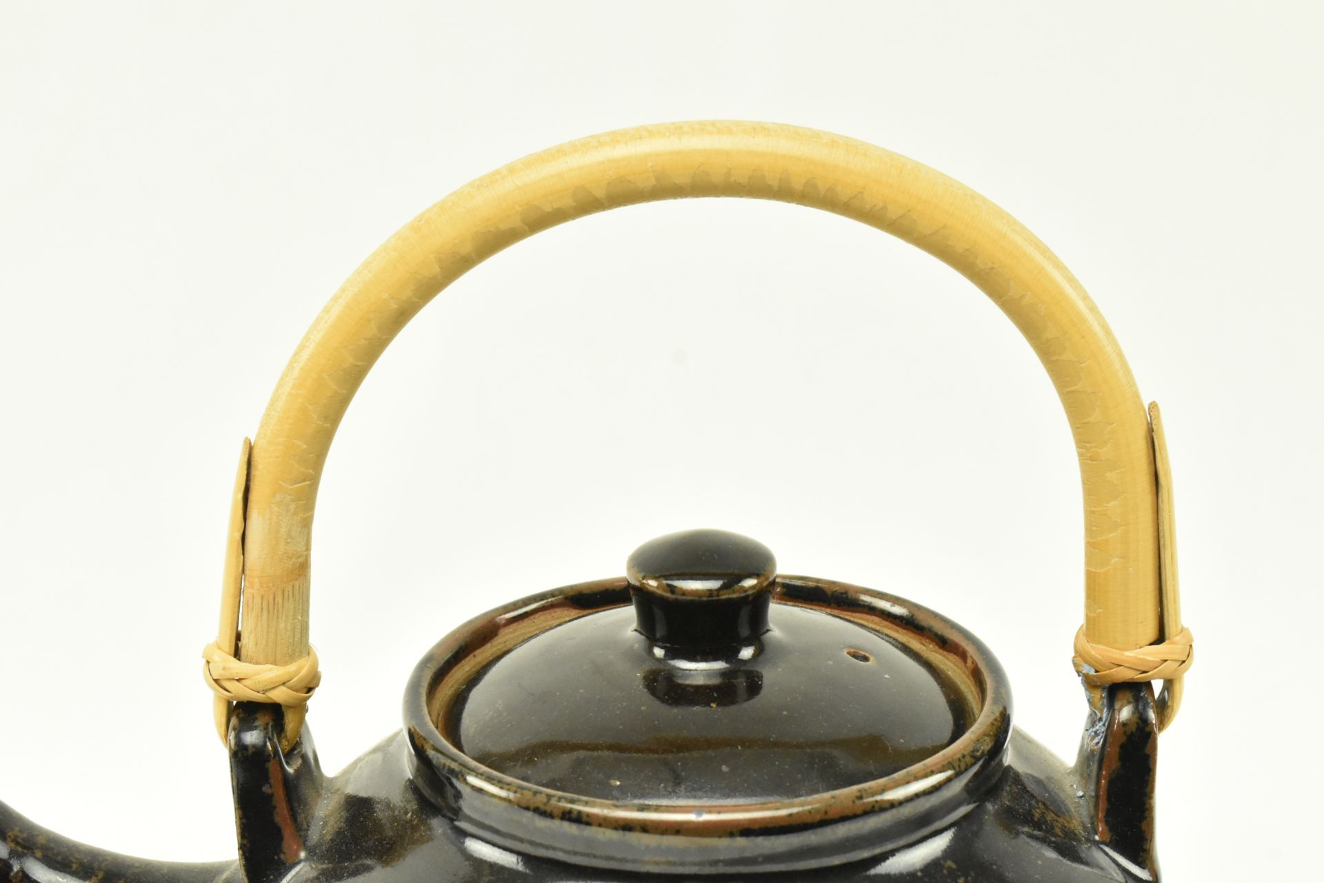 DAVID LEACH, LOWERDOWN POTTERY - STONEWARE CUT-SIDED TEAPOT - Image 2 of 7