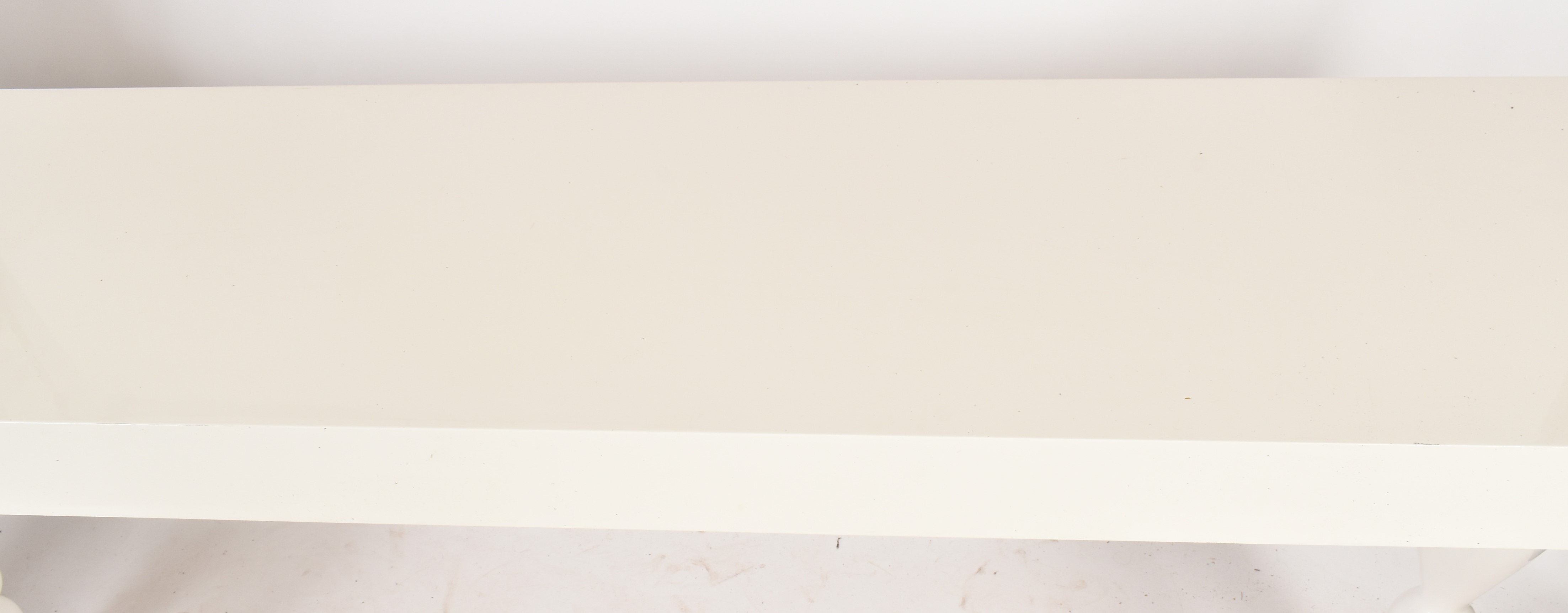 LARGE CONTEMPORARY DESIGNED GLOSS WHITE CONSOLE TABLE - Image 2 of 8
