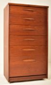 AUSTINSUITE - MID CENTURY TALL CHEST OF SIX DRAWERS