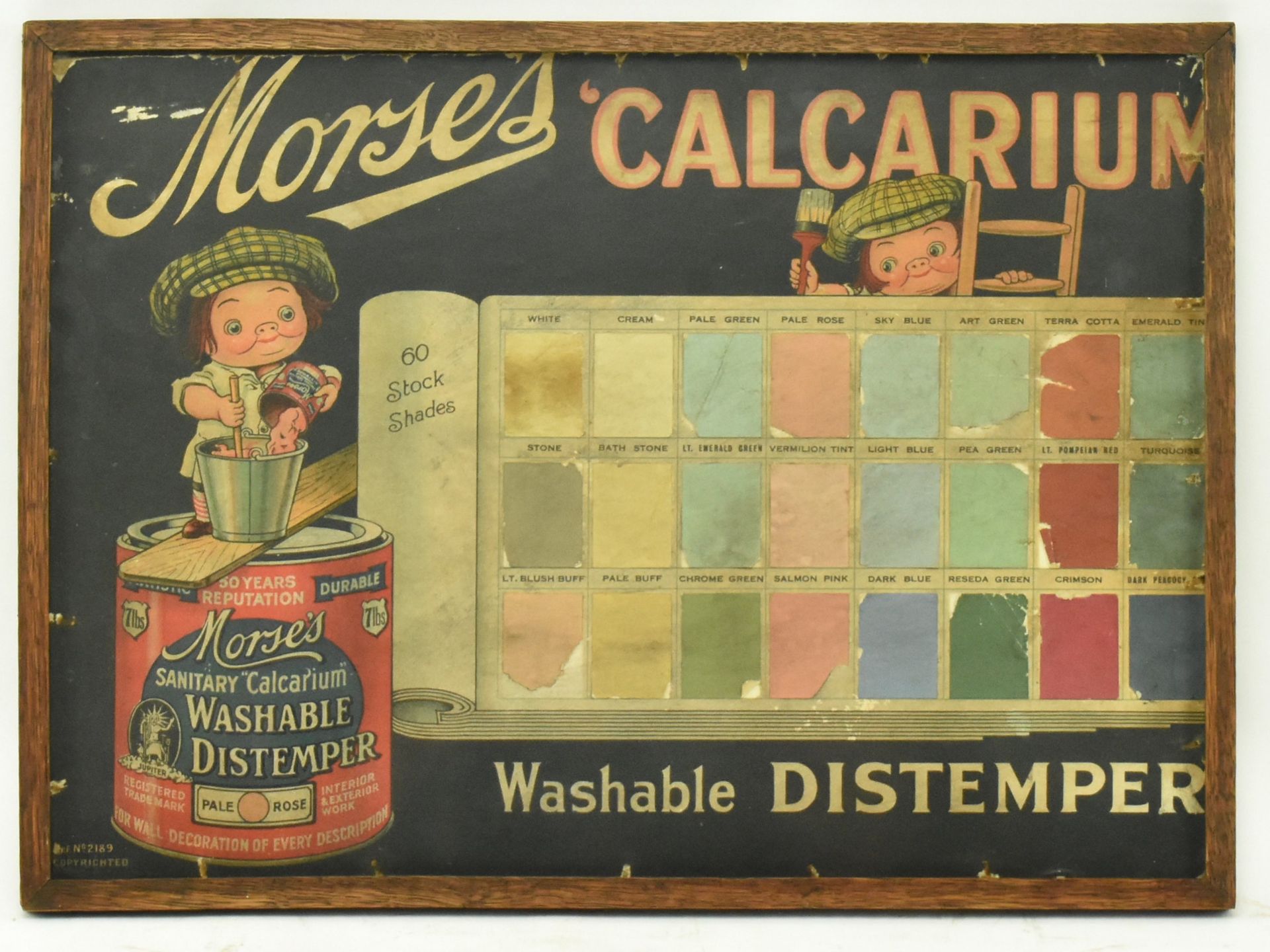 MORSES CALCARIUM - EARLY 20TH CENTURY SHOWCARD SHOP SIGN - Bild 2 aus 6