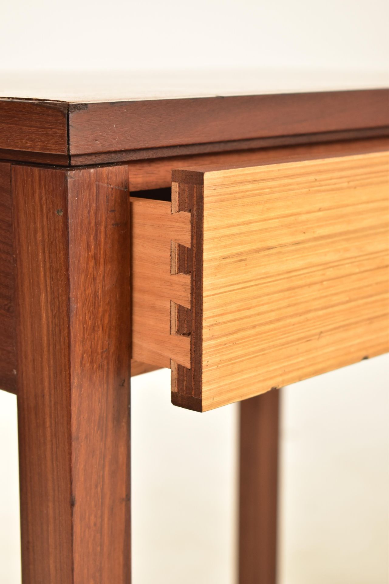 BRITISH MODERN DESIGN - PAIR TEAK OCCASSIONAL SIDE TABLES - Image 3 of 4
