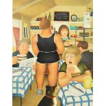 BERYL COOK - 'ELVIRA'S CAFE 1993' - SIGNED LIMITED EDITION PRINT