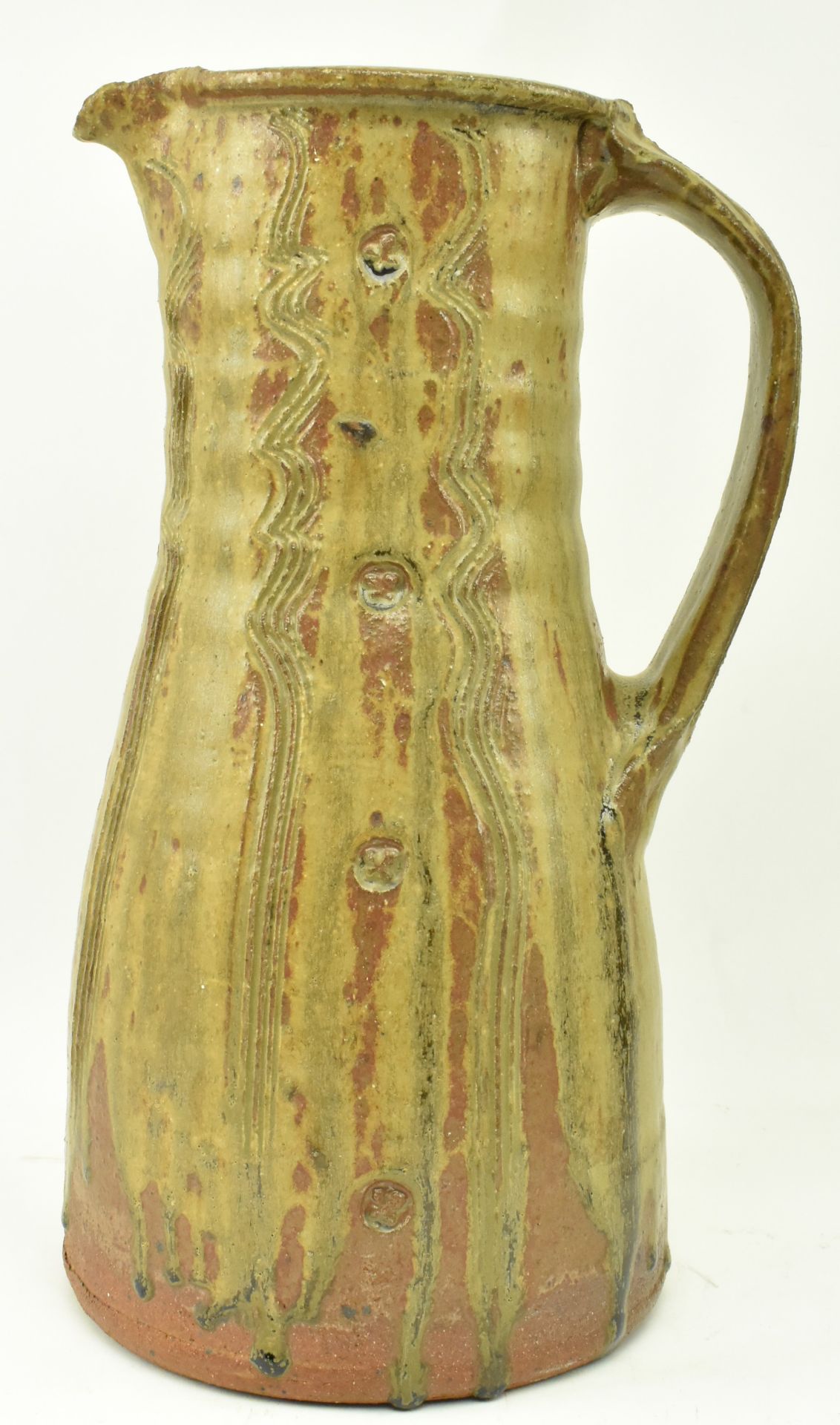 JIM MALONE (B. 1946) - STONEWARE POTTERY HANDLED JUG