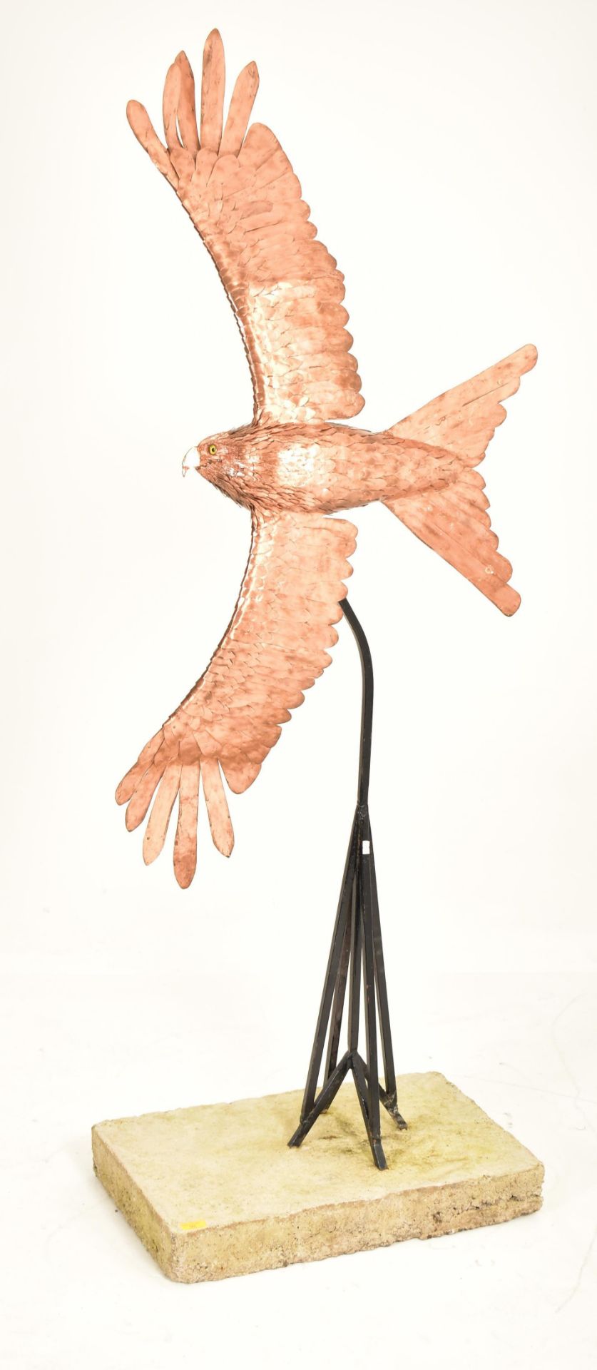 BOB ROWLEY - CONTEMPORARY COPPER WORKED RED KITE SCULPTURE - Image 3 of 6