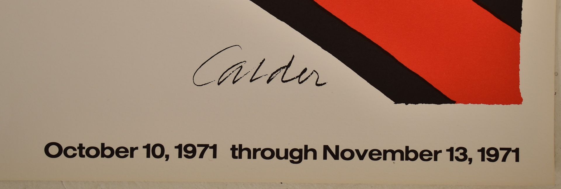 ALEXANDER CALDER (1898-1976) - VINTAGE 1971 EXHIBITION POSTER - Bild 2 aus 4