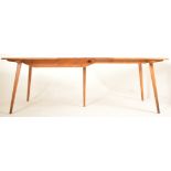 ERCOL - GRAND PLANK - MID CENTURY BEECH AND ELM TABLE