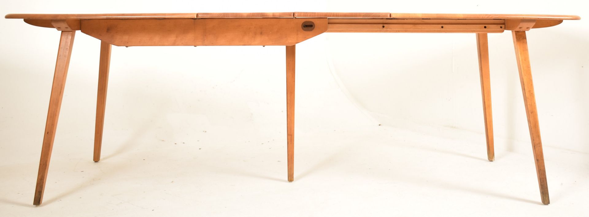 ERCOL - GRAND PLANK - MID CENTURY BEECH AND ELM TABLE