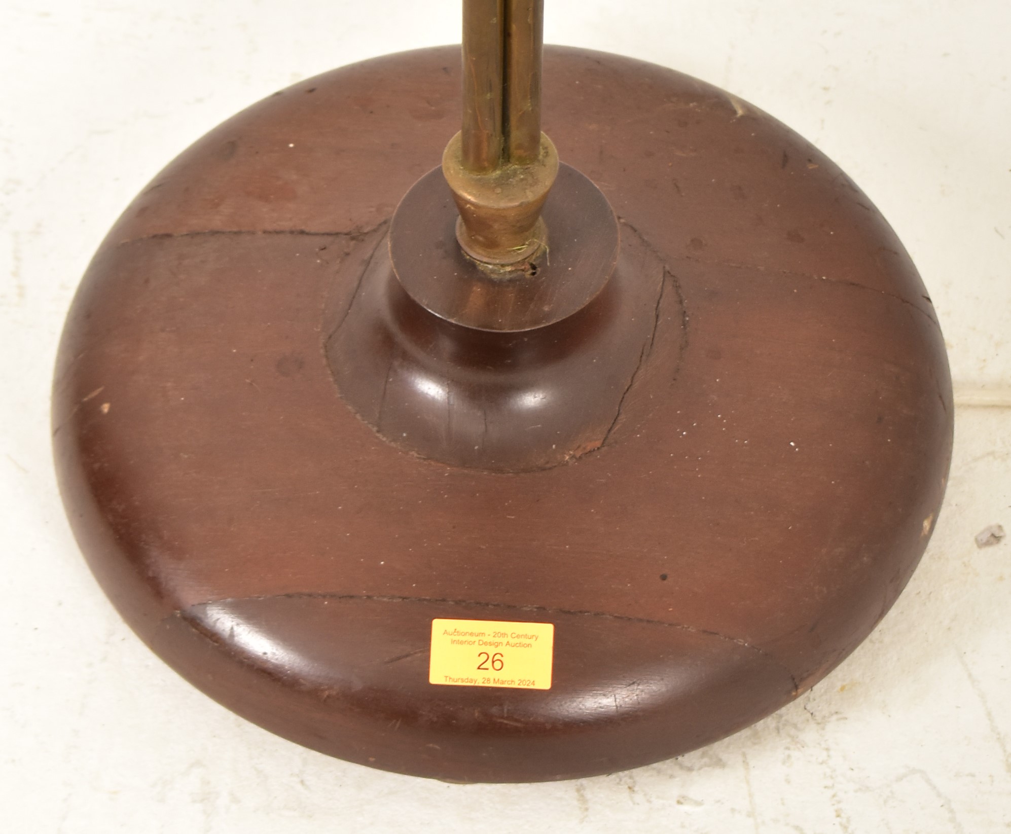 MID 20TH CENTURY DANISH INFLUENCED TWIN ARM STANDARD LAMP - Image 2 of 4