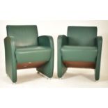 PAIR OF 20TH CENTURY ART DECO INSPIRED TUB LOUNGE ARMCHAIR