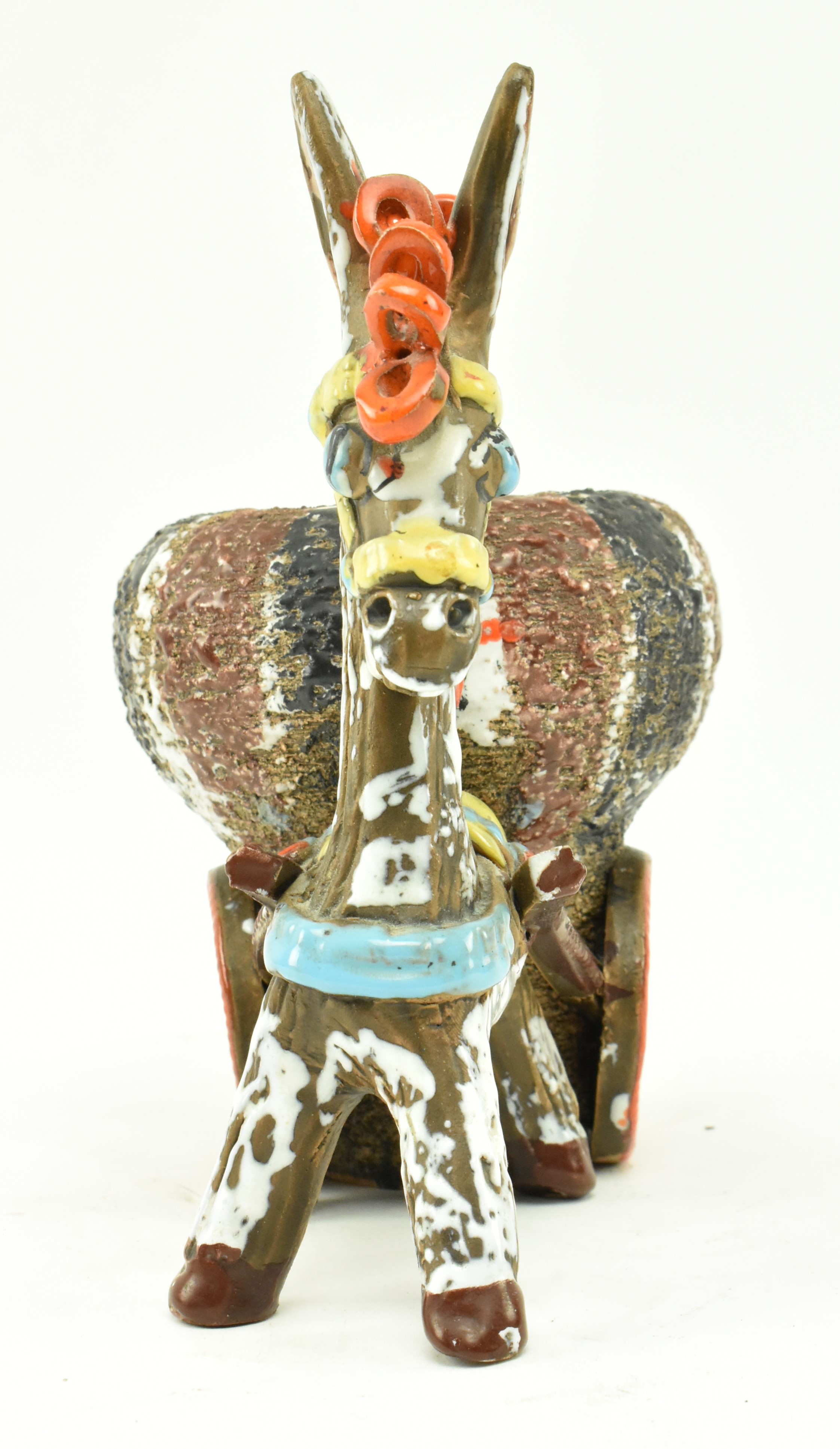 20TH CENTURY ITALIAN STUDIO POTTERY DONKEY PLANTER - Image 5 of 7