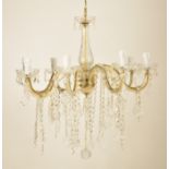 20TH CENTURY ITALIAN VENETIAN MURANO GLASS CHANDELIER