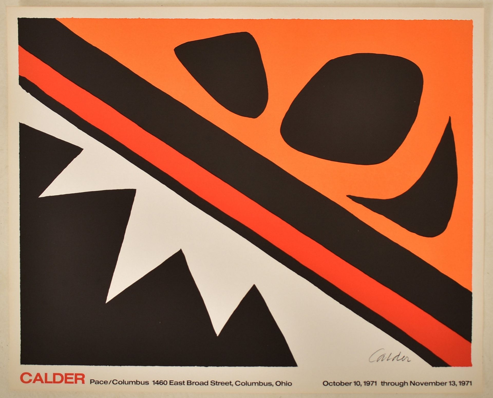 ALEXANDER CALDER (1898-1976) - VINTAGE 1971 EXHIBITION POSTER