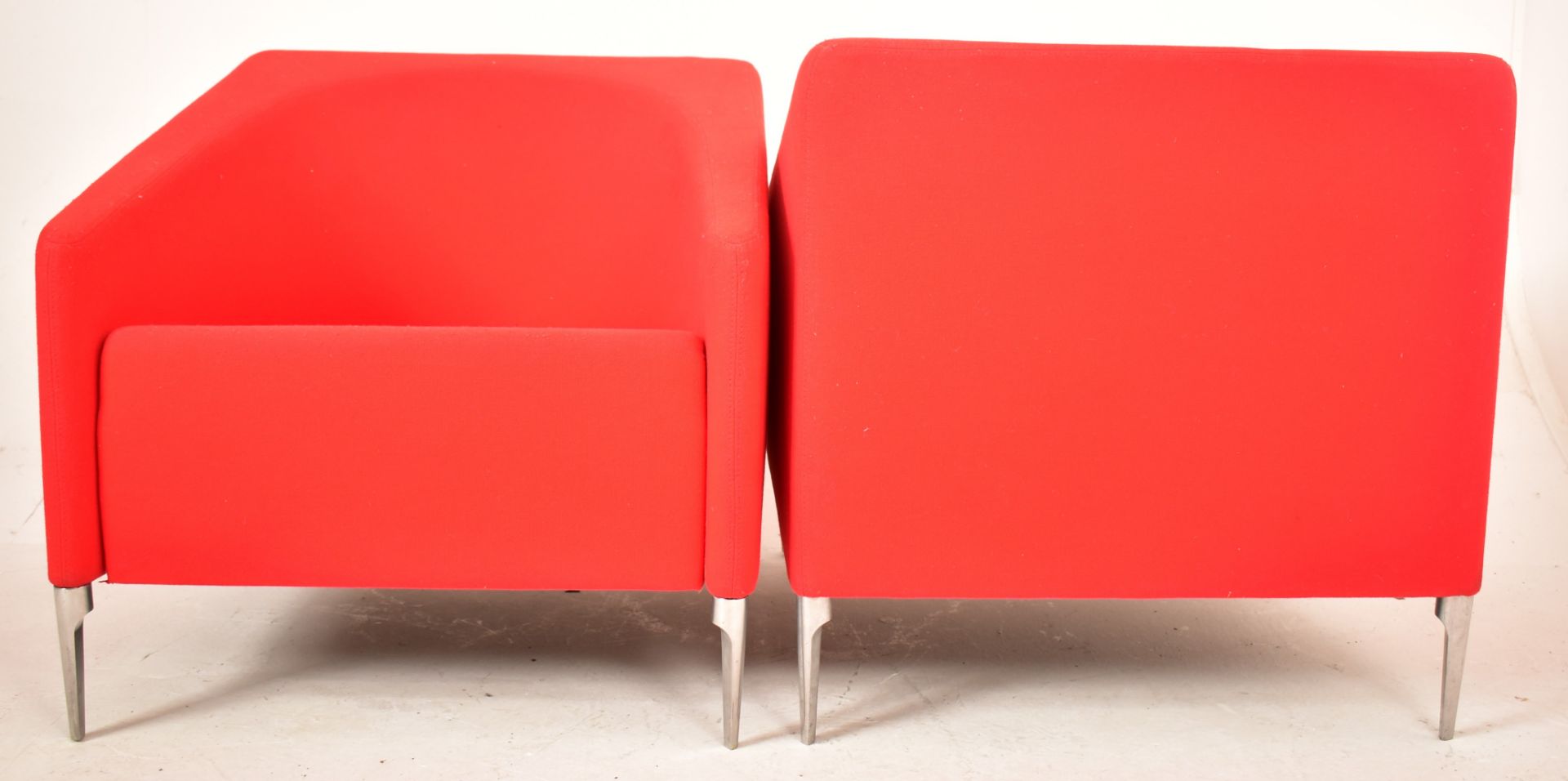 ARTIFORT - RED SEVEN - PAIR OF 2003 EASY LOUNGE ARMCHAIRS - Image 3 of 4