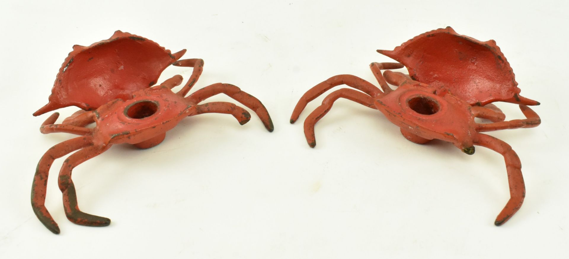 PAIR OF MID CENTURY NOVELTY CRAB INKWELLS - Image 3 of 7