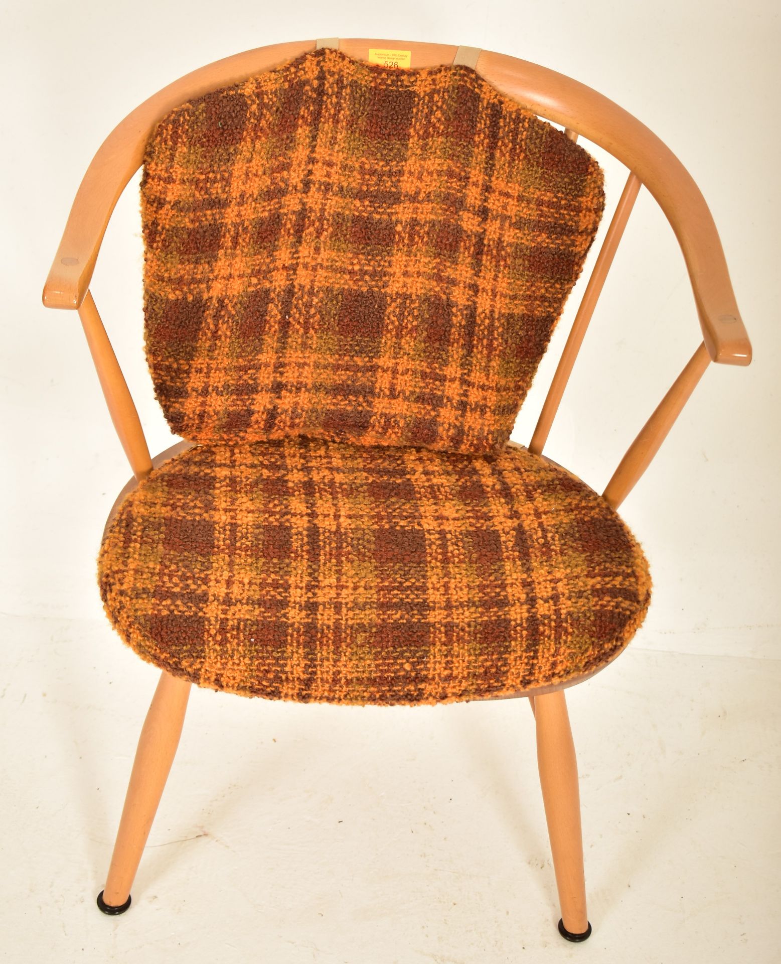 ERCOL - 333a - COW HORN - MID CENTURY BEECH & ELM CHAIR - Image 2 of 5