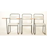 THREE VINTAGE 20TH CENTURY INDUSTRIAL SCHOOL DESKS