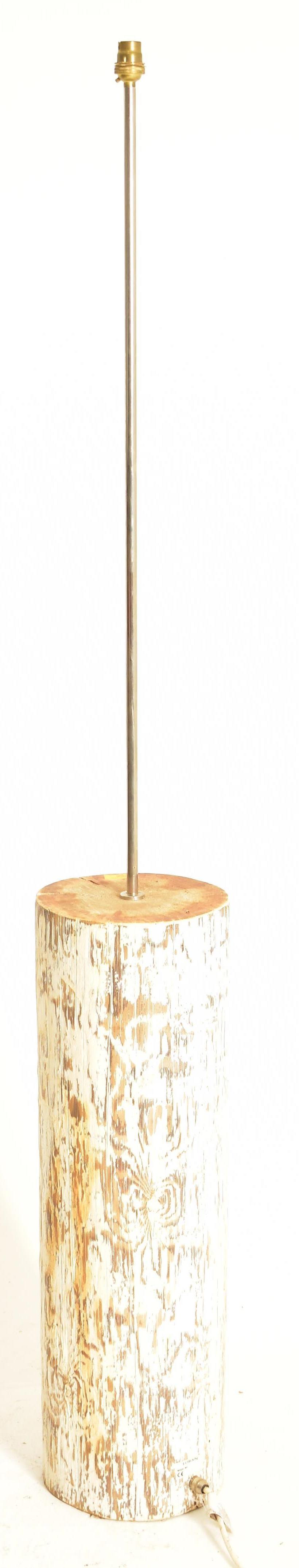 BESPOKE VINTAGE FLOOR STANDARD LAMP FROM TREE TRUNK - Image 5 of 5