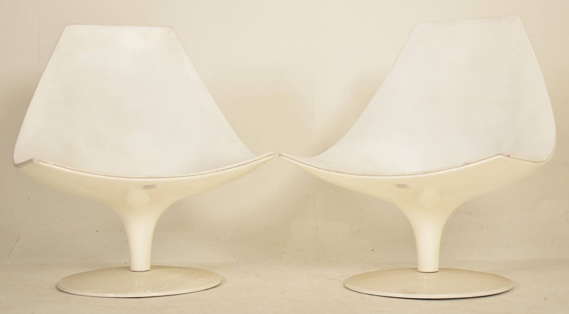 PIETRO AROSIO X TACCHINI - MOON CHAIR - PAIR OF 2003 LEATHER CHAIRS