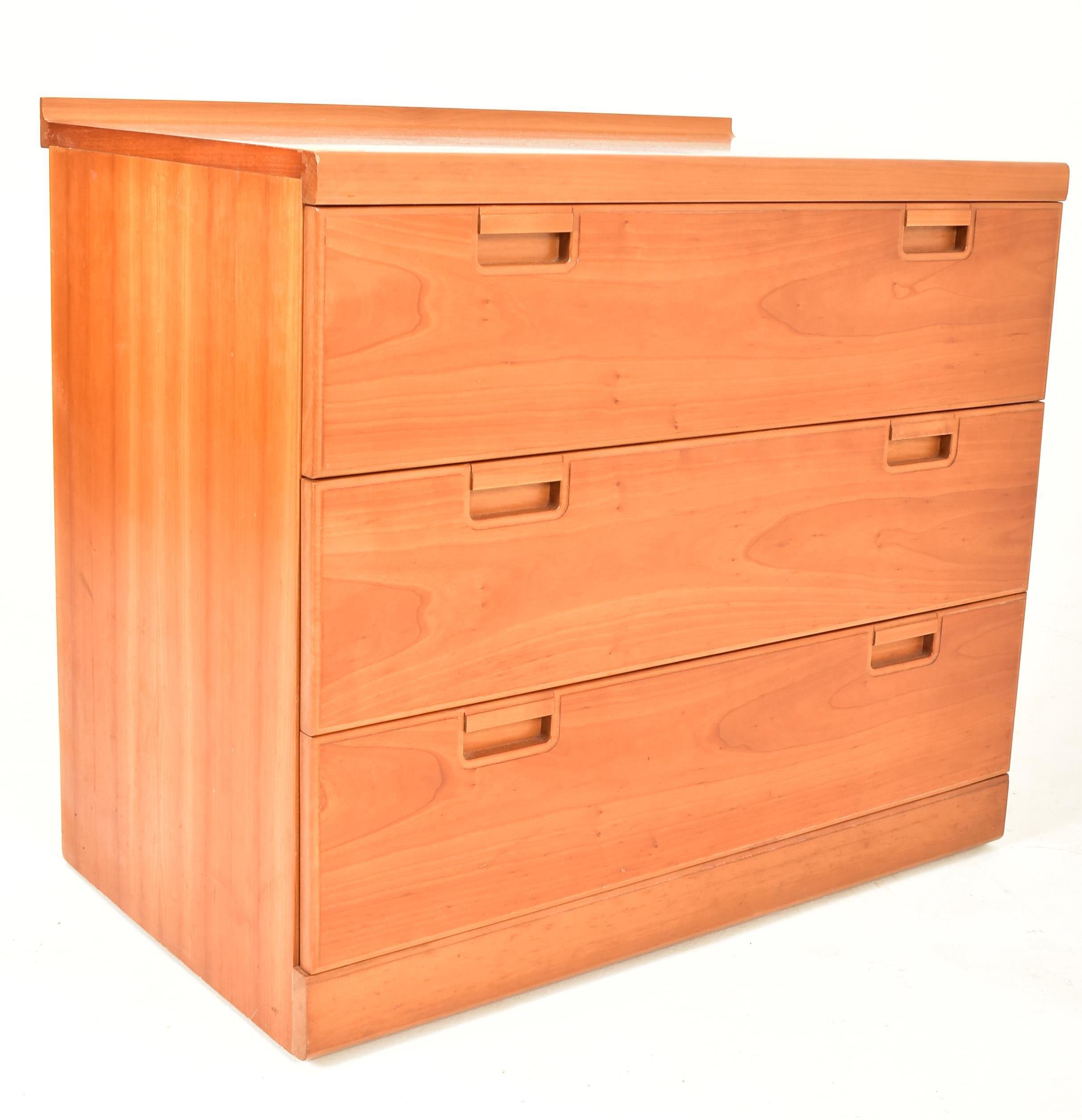 DANISH MID CENTURY TEAK WOOD BACHELOR CHEST OF DRAWERS