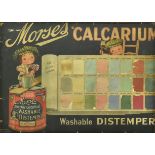 MORSES CALCARIUM - EARLY 20TH CENTURY SHOWCARD SHOP SIGN