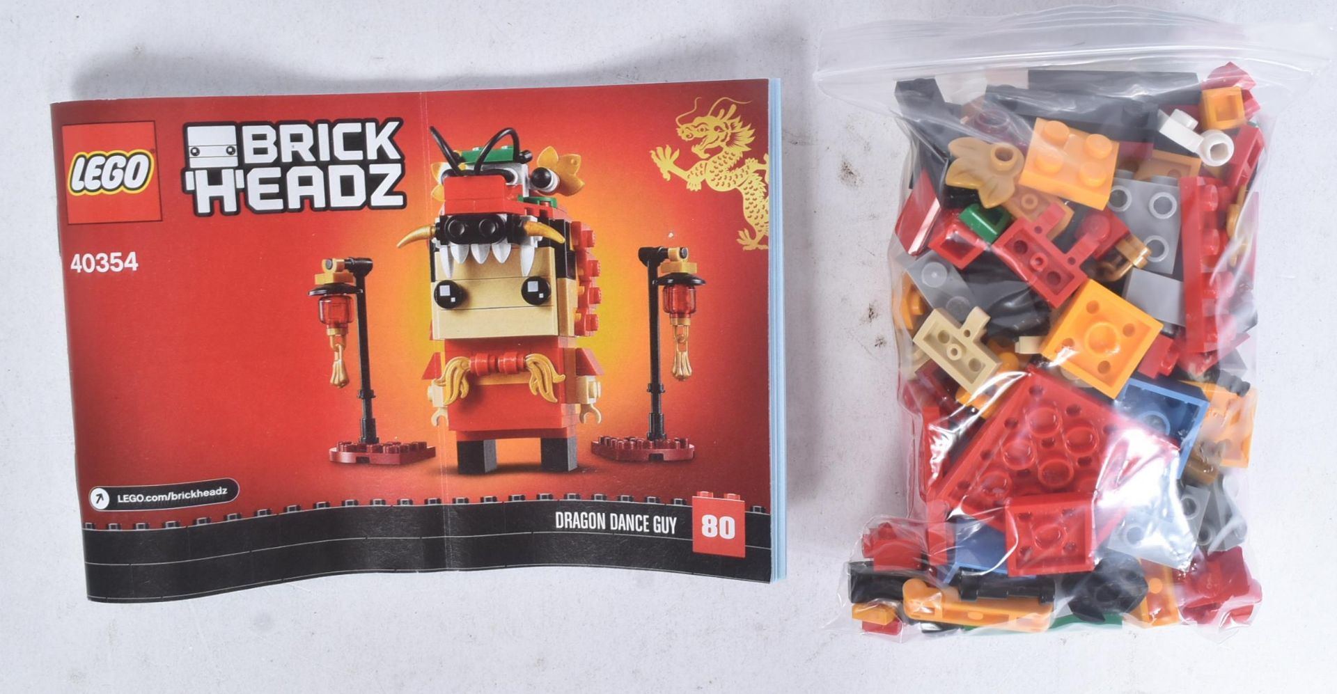 LEGO - BRICKHEADZ - BEAR, LUCKY CAT, DRAGON DANCE GUY & MONKEY KING - Bild 4 aus 5