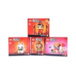 LEGO - BRICKHEADZ - BEAR, LUCKY CAT, DRAGON DANCE GUY & MONKEY KING