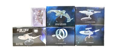 STAR TREK - COLLECTION OF X6 EAGLE MOSS STAR TREK SHIPS