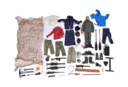 ACTION MAN - VINTAGE FLOCK HAIRED ACTION MAN & ACCESSORIES