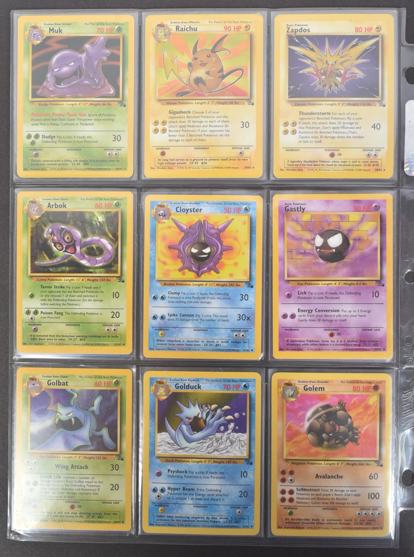 POKEMON TRADING CARD GAME - COMPLETE SET OF POKEMON WIZARDS OF THE COAST FOSSIL SET - Bild 5 aus 11