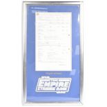 STAR WARS - THE EMPIRE STRIKES BACK (1980) - ORIGINAL CALL SHEET