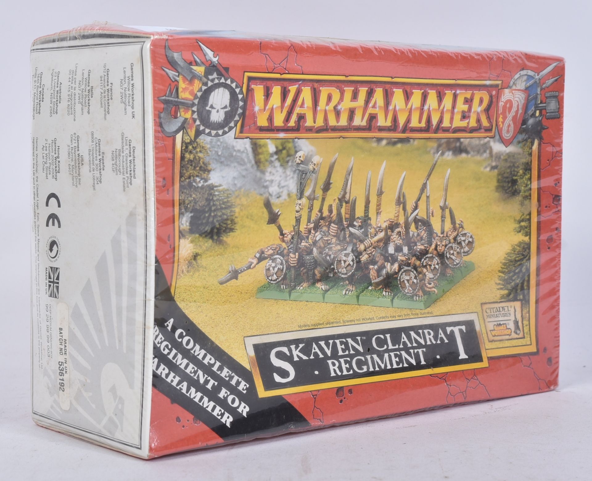 WARHAMMER - GAMES WORKSHOP - SKAVEN CLANRAT REGIMENT - Bild 2 aus 3