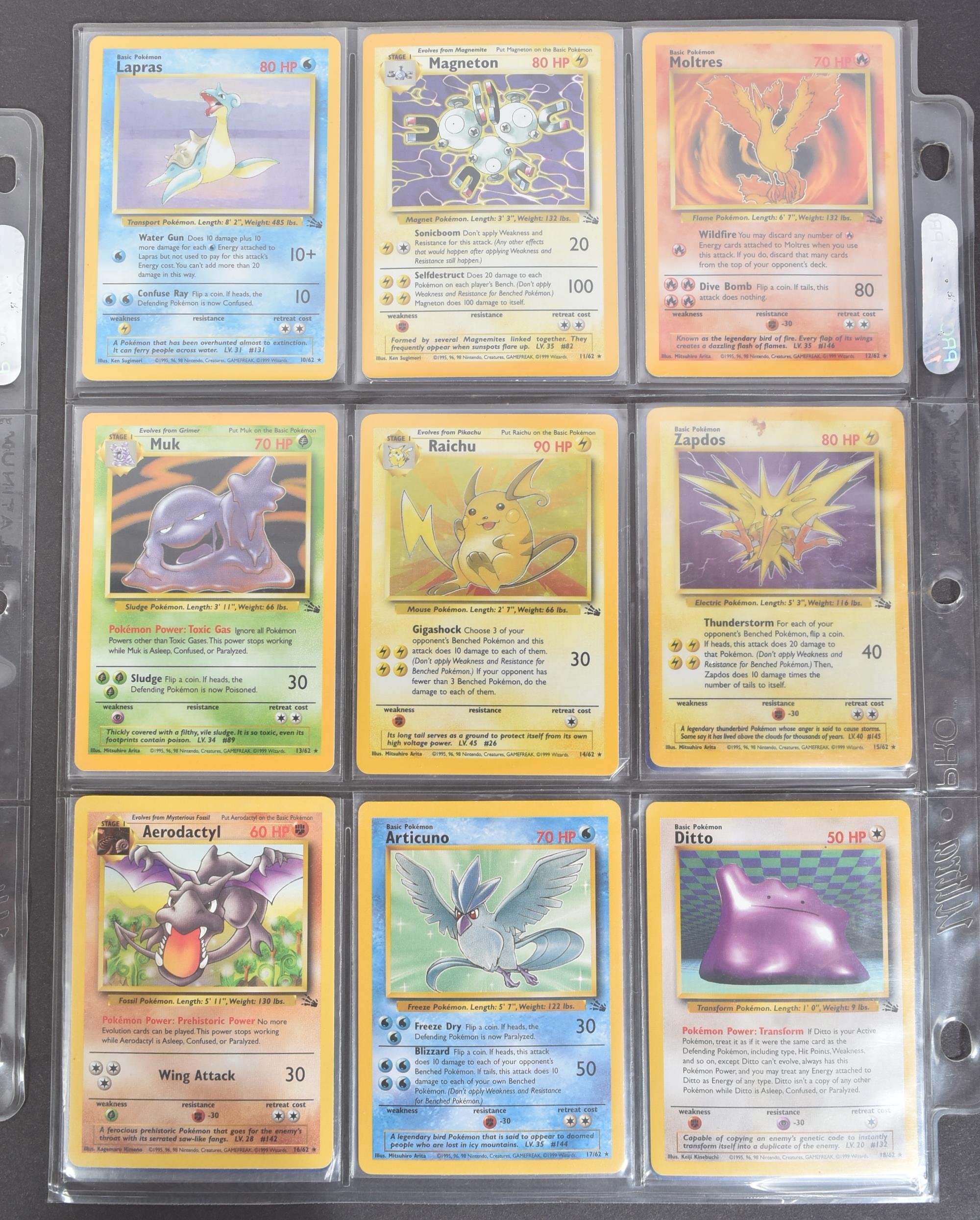 POKEMON TRADING CARD GAME - COMPLETE SET OF POKEMON WIZARDS OF THE COAST FOSSIL SET - Image 6 of 11