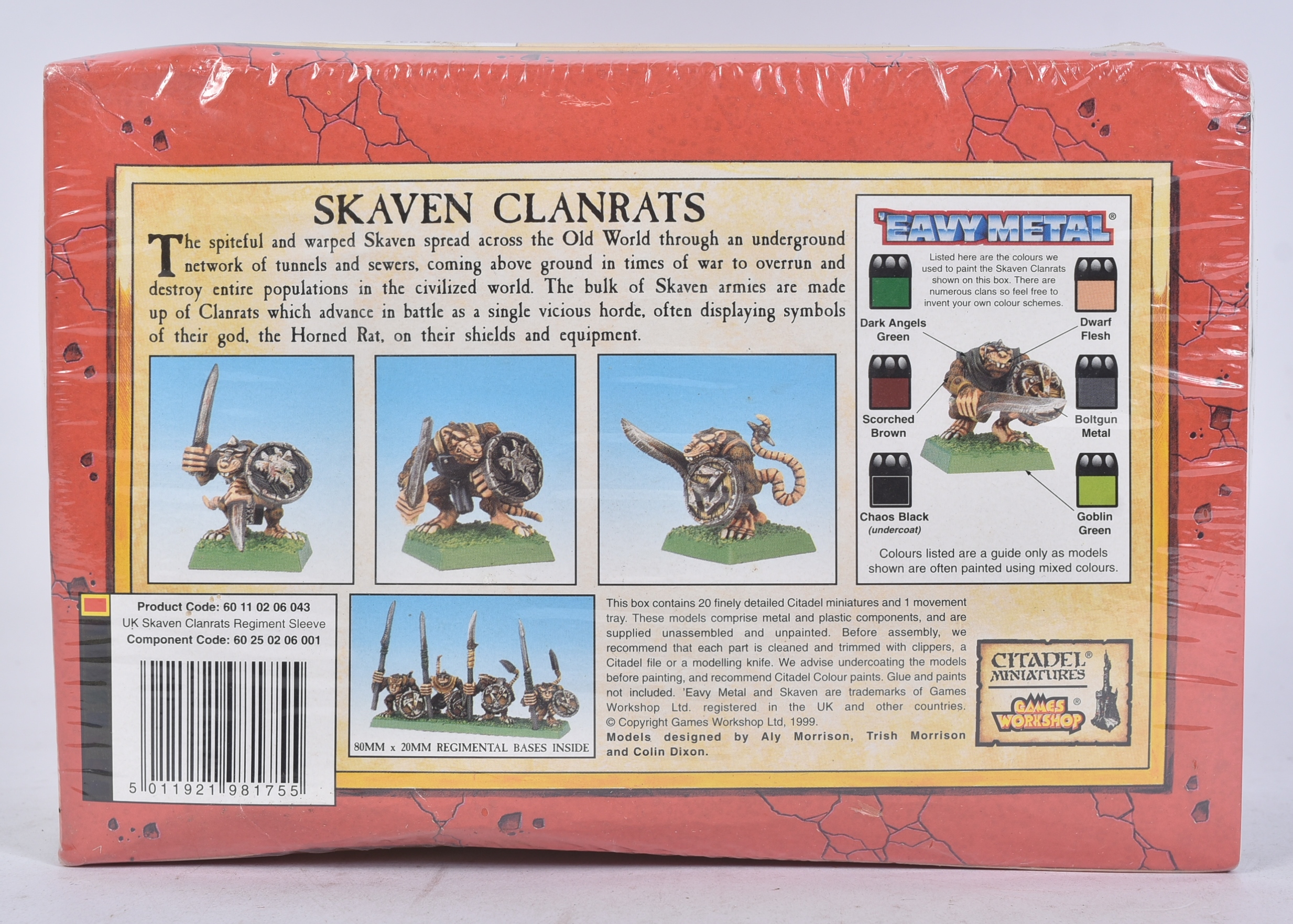 WARHAMMER - GAMES WORKSHOP - SKAVEN CLANRAT REGIMENT - Image 3 of 3