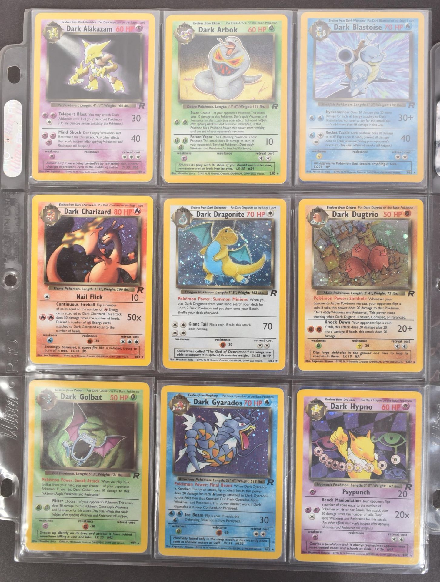 POKEMON TRADING CARD GAME - COMPLETE SET OF POKEMON WIZARDS OF THE COAST TEAM ROCKET SET - Bild 2 aus 14