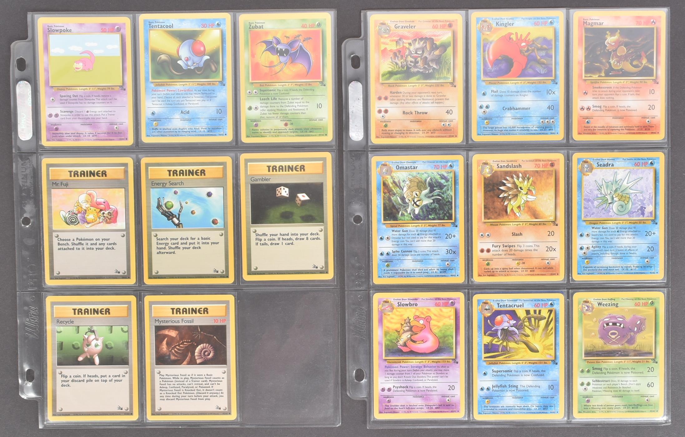 POKEMON TRADING CARD GAME - COMPLETE SET OF POKEMON WIZARDS OF THE COAST FOSSIL SET - Image 7 of 11